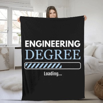 Discover Engineering Student Engineering Degree Loading Engineer Fleece Blankets