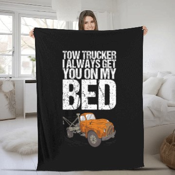 Discover Towing for a tow truck driver Fleece Blankets