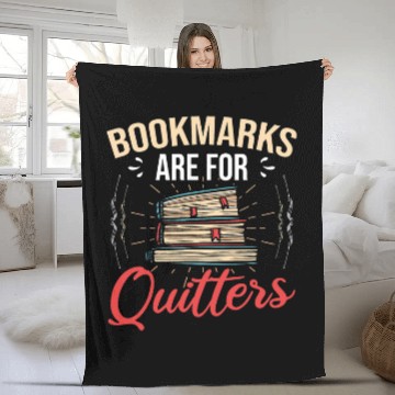 Discover Bookmarks Are For Quitters Reading Book Reader Bookworm Baseball Tees Fleece Blankets