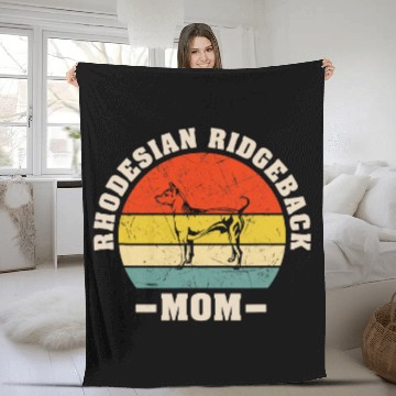 Discover rhodesian ridgeback dog mor mom Fleece Blankets