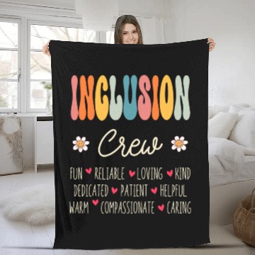 Discover Inclusion Crew Appreciation Week Back to School Fleece Blankets