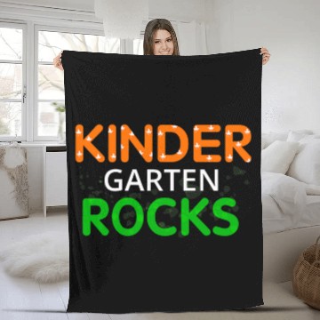 Discover Kindergarten Teacher Rocks Teacher Appreciation Day Fleece Blankets