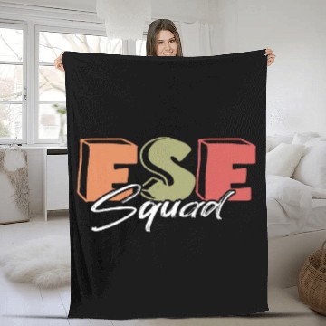 Discover ESE Teacher Squad Exceptional Student Education Teaching 2 Fleece Blankets