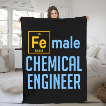 Discover chemicals Engineer Female Engineering 2 Fleece Blankets