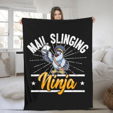 Discover Cool Postman Saying Mailman Mail Carrier Letter Pigeon Ninja Baseball Tees Fleece Blankets