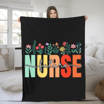 Discover Future nurses Nursing School Funny Nursing Student Fleece Blankets