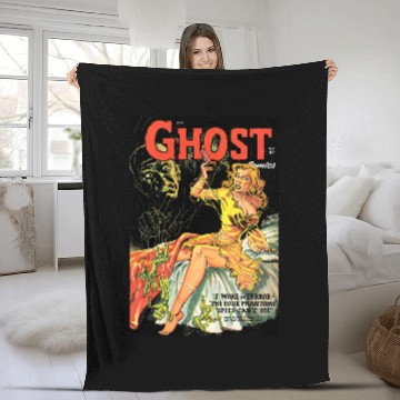 Discover Halloween Horror vintages ghosts Comic Book Retro Scary Fleece Blankets