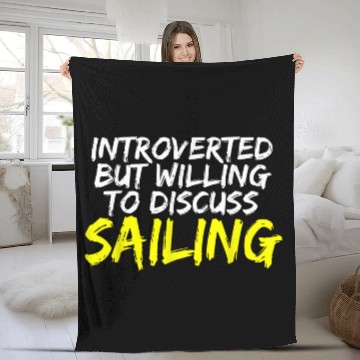 Discover Sailing license ship captain funny sailor saying Fleece Blankets