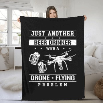 Discover Drone Pilot Beer 1 Fleece Blankets