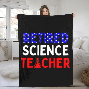 Discover Retired Science Teacher Graduated School Retirement Fleece Blankets