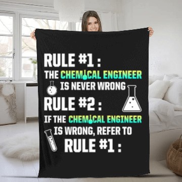 Discover chemicals Engineer Engineering 125 Fleece Blankets