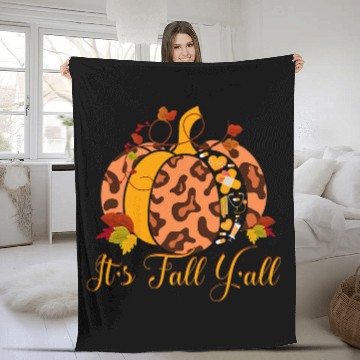 Discover Health Worker Leopard Pumpkin Autumn Thanksgiving nurses Zip Fleece Blankets