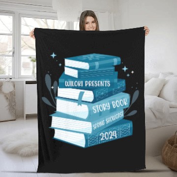 Discover 2024 Spring Session Storybook Showcase Gift For Book Lovers Fleece Blankets