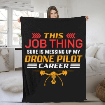 Discover Drone Pilot 5 Baseball Tees Fleece Blankets