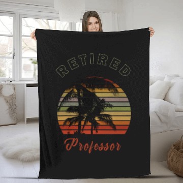 Discover Retired Professor Retirement Gift Beach Fleece Blankets