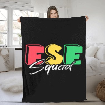 Discover ESE Teacher Exceptional Student Education Teaching Squad Fleece Blankets