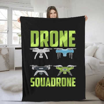Discover Drone Pilot Drone Squadrone Quad Pilots Quadcopter Zip Fleece Blankets