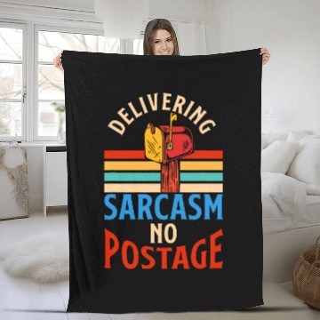 Discover Retired Postal Worker vintages Retirement Retro Mailman Post Fleece Blankets