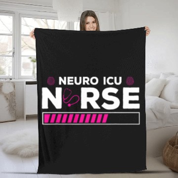 Discover Future Neuro ICU nurses Intensive Care Unit Nursing Student Fleece Blankets