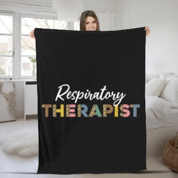 Discover Respiratory Therapist Leopard Pattern Apparel RT Care Week Baseball Tees Fleece Blankets