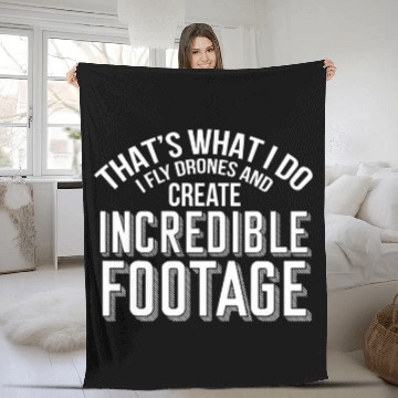 Discover Drone Footage FPV Drone Pilot Photographer Baseball Tees Fleece Blankets