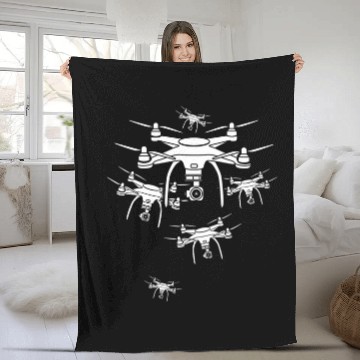 Discover Drone Pilot 1 Fleece Blankets