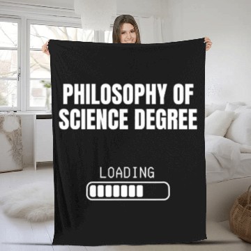 Discover Philosophy Science Degree Loading Funny Student Graduation Fleece Blankets