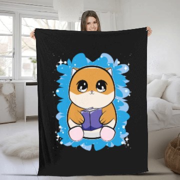 Discover Hamster Book Baseball Tees Fleece Blankets