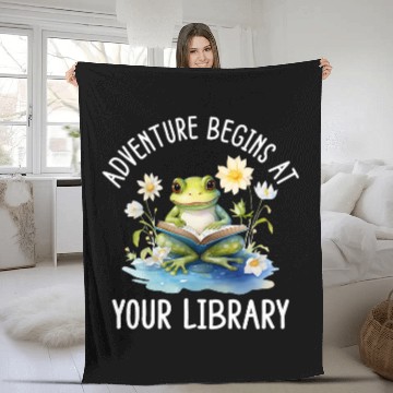 Discover Adventure Begins At Your Library Summer Reading Program 2024 3 Fleece Blankets