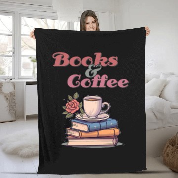 Discover Books and coffee World Book Day Fleece Blankets