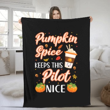 Discover Pilot Pumpkin Spice Latte Coffee Autumn Fall Season Baseball Tees Fleece Blankets