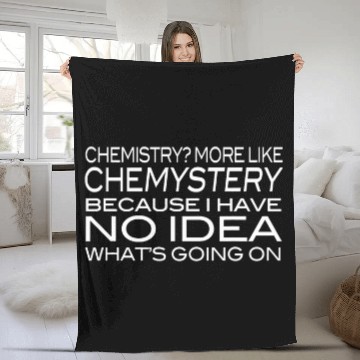 Discover Chemistry Science Lab School College Student Funny Baseball Tees Fleece Blankets