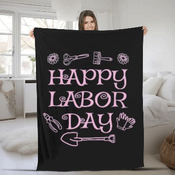 Discover Union Strong Worker Tools hard work Labor Day Gift Men Women Fleece Blankets