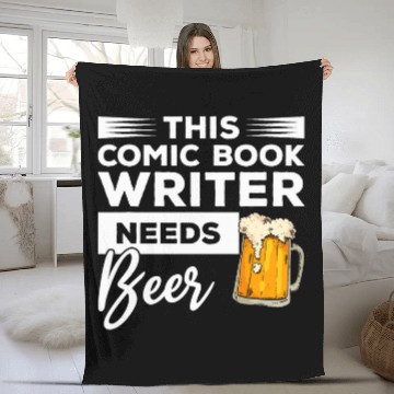 Discover This Comic Book Writer Needs Beer Fleece Blankets