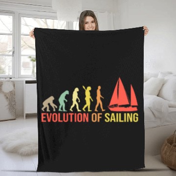 Discover Evolution Of Sailing Baseball Tees Fleece Blankets
