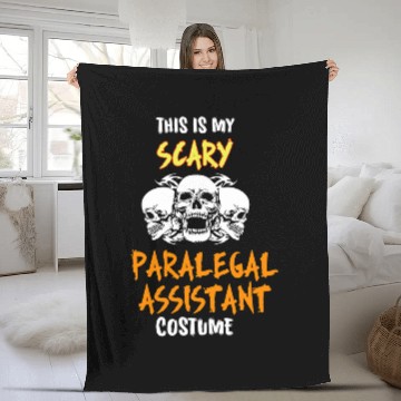 Discover This Is My Scary Paralegal Assistant Costume Fleece Blankets
