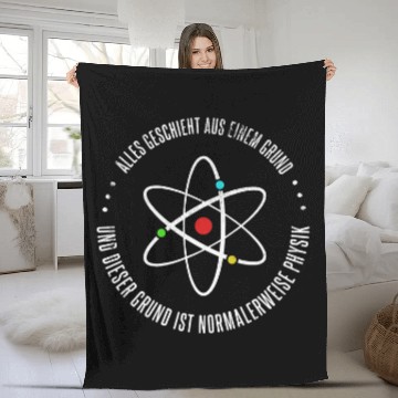 Discover Everything is done from a reason physics physics teacher Zip Fleece Blankets
