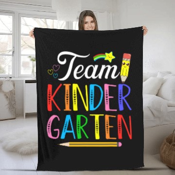 Discover Team Kindergarten Teacher Student Back To School 2 Fleece Blankets