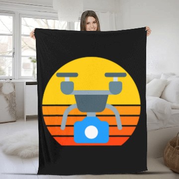 Discover Drone Pilot Hobby Droning Quadcopter FPV RPV Remote Control Baseball Tees Fleece Blankets