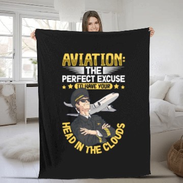 Discover Future Pilot Aviation Airplane Airline Aviator Lifestyle 4 Baseball Tees Fleece Blankets
