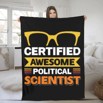 Discover Funny Political Scientist Political Science Pol Sci 1 Fleece Blankets