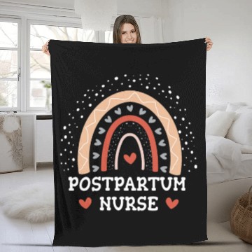 Discover Mother Baby nurses Rainbow Leopard Postpartum Nursing Student Fleece Blankets