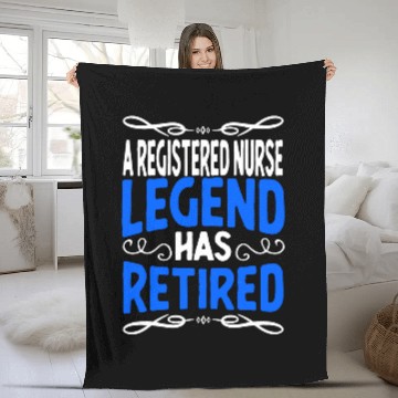 Discover Retirement Registered nurses Legend Has Retired Fleece Blankets
