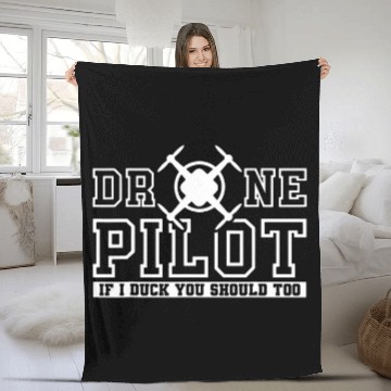 Discover Drone Pilot if I duck you should too Drone Pilot Baseball Tees Fleece Blankets