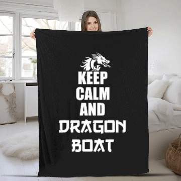 Discover Keep Calm and Dragon Boat Zip Fleece Blankets