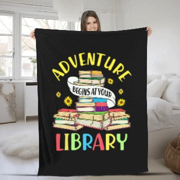 Discover Adventure Begins At Your Library Summer Reading 2024 4 Fleece Blankets