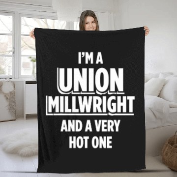 Discover Union Millwright Industrial Mechanic Worker 48 Baseball Tees Fleece Blankets