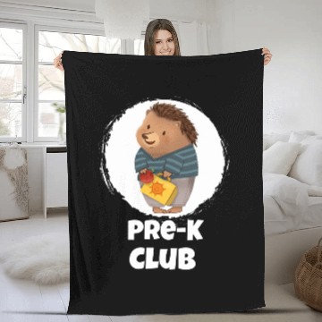 Discover Team PreK Hedgehog Pre Kindergarten Teacher Or Student Fleece Blankets