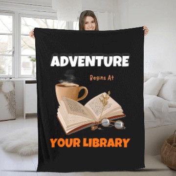 Discover Adventure Begins At Your Library Summer Reading Program 2024 8 Fleece Blankets