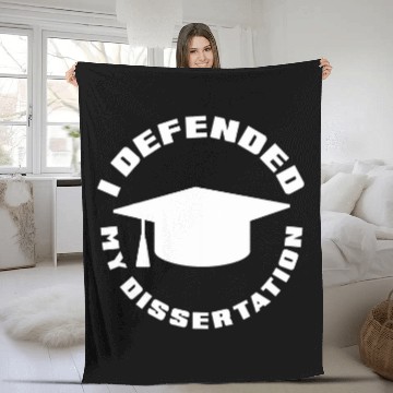 Discover I Defend My Dissertation Doctoral Degree Graduation PhD Baseball Tees Fleece Blankets